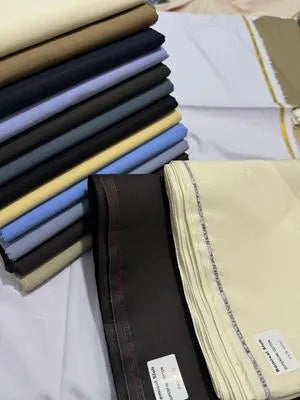 Men’s Unstitched Cotton Plain Suit